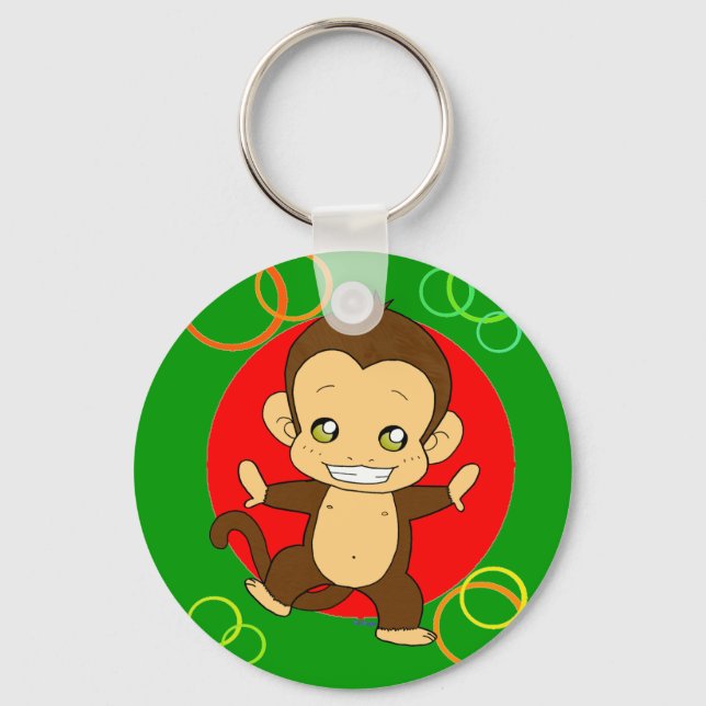 Cute Monkey Keychain (Front)