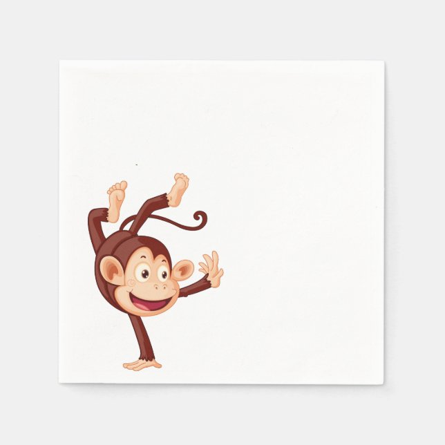 Cute Monkey Napkins (Front)