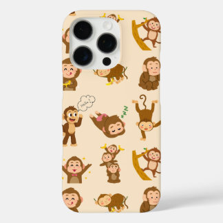 Cute Monkey Pattern Phone Case – Adorable Monkey D