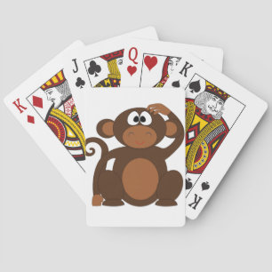 Cute Monkey Poker Cards