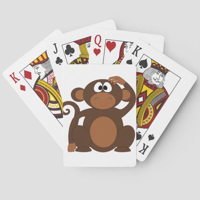 Cute Monkey Poker Cards (Back)