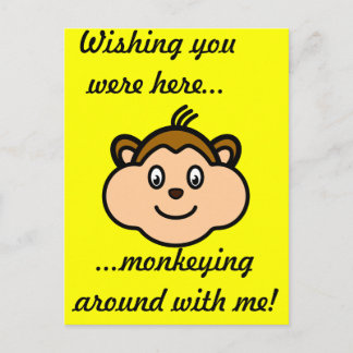 Cute Monkey Postcard