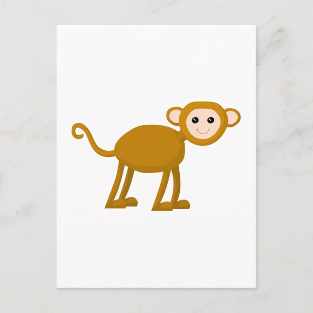 Cute Monkey. Postcard (Front)