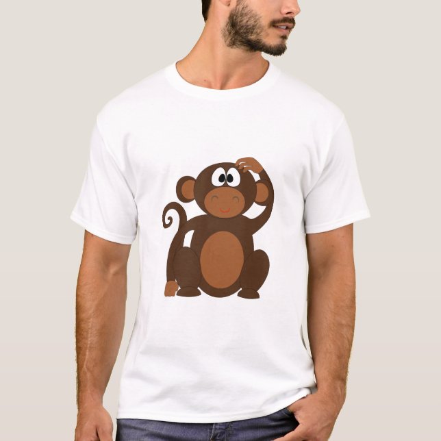 Cute Monkey T-Shirt (Front)