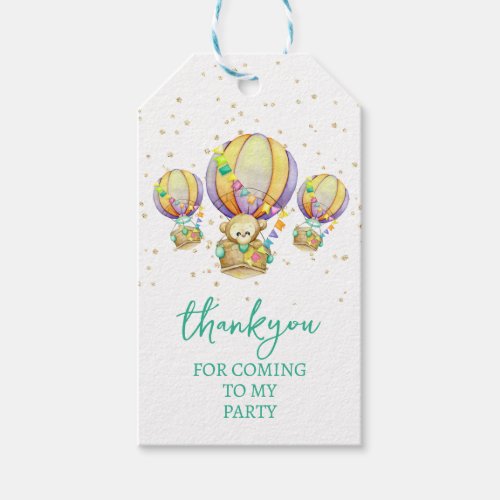 Cute Monkey Thank You for Coming Gift Tags