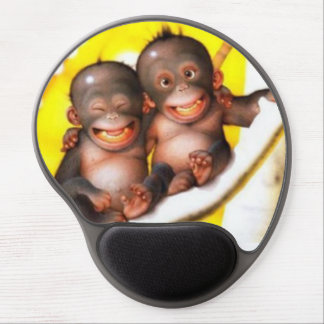 Cute monkeys gel mouse pad