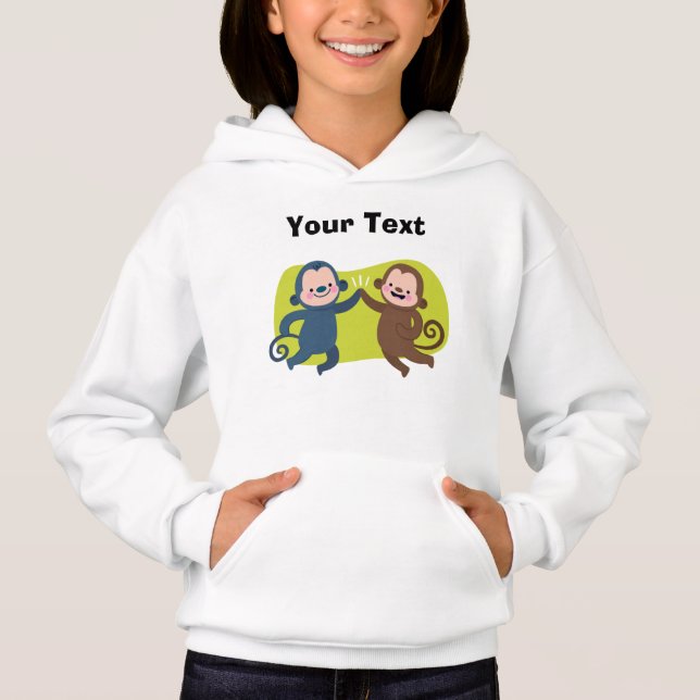 Cute Monkeys Hoodie (Front)