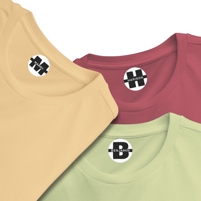 Cute monogram Kid Name Clothing Kids' Labels (Creator Uploaded)