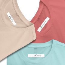 Cute monogram Kid Name Clothing Kids' Labels