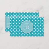 Cute Monogram Personal Networking Business cards (Front/Back)