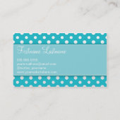 Cute Monogram Personal Networking Business cards (Back)