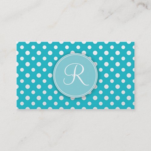 Cute Monogram Personal Networking Business cards