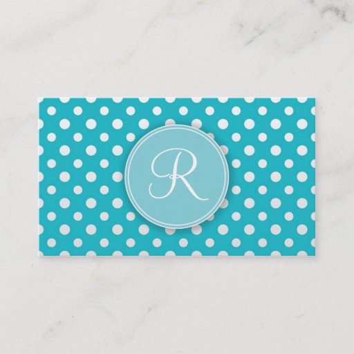 Customizable Cute Monogram Personal Networking Business cards