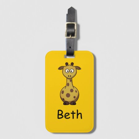 Cute Monogram With Name Design For Kids Luggage Tag