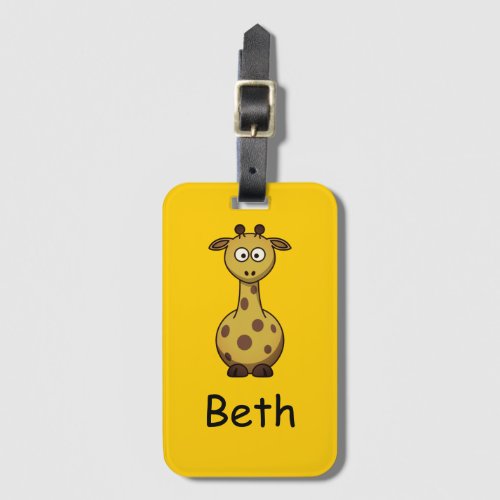 Cute Monogram with name design for Kids Luggage Tag