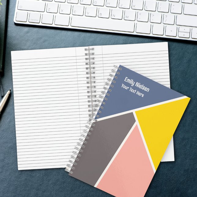 Cute Monogrammed Name & School Subject Notebook (Creator Uploaded)