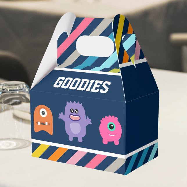 Cute Monster Birthday Party Favor Boxes (Creator Uploaded)