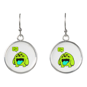 cute monster boo earrings