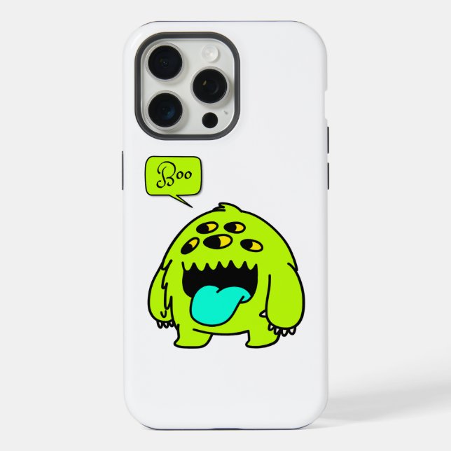 cute monster boo iphone case (Back)