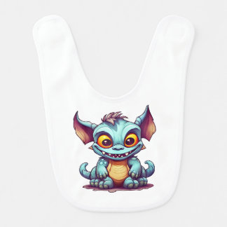 Cute Monster Dragon Little Tom Baby Bib