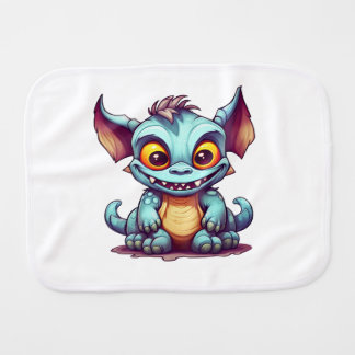 Cute Monster Dragon Little Tom Baby Burp Cloth