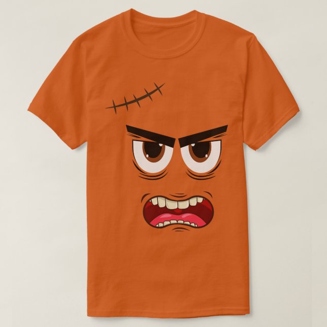 Cute Monster Face 1 T-Shirt (Design Front)