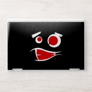 Cute monster face patterns license plate frame HP laptop skin