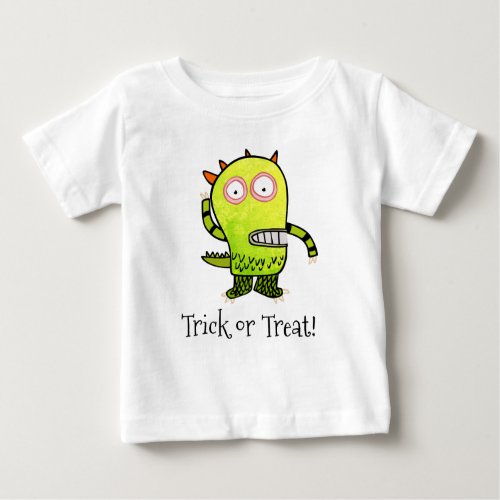 Cute Monster First Halloween Personalized Baby T_Shirt