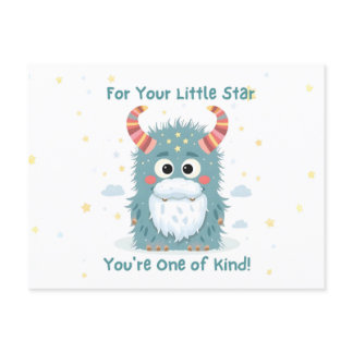 Cute Monster "For Your Little Star" Personalized K Postcard