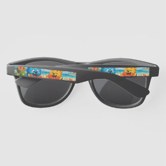 Cute Monster Friends Silver Character Accent Sunglasses