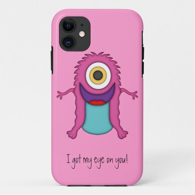 Cute Monster-Got my eye on you! Case-Mate iPhone Case (Back)