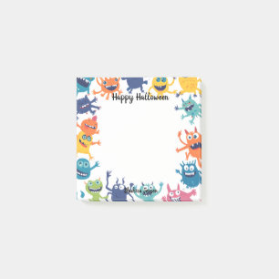 Cute Monster Happy Halloween Post-it Notes