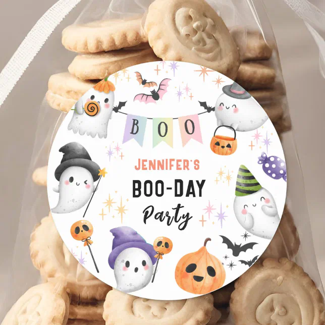 Cute Monster Kids Costume Halloween Birthday Girl Classic Round Sticker ...