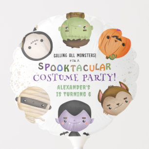 Cute Monster Kids Costume Halloween Birthday Party Balloon