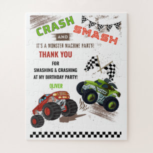 Cute Monster Machine Car Truck Kid Birthday Gift Jigsaw Puzzle