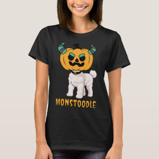 Cute Monster Poodle Doodle Pumpkin Head Monstoodle T-Shirt