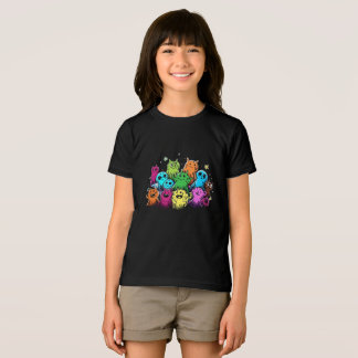 Cute Monster Squad Colorful Cartoon T-Shirt Tri-Blend Shirt