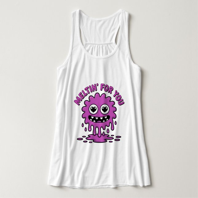 Cute Monster Tank Top (Design Front)