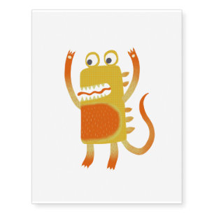 Cute Monster Temporary Tattoos