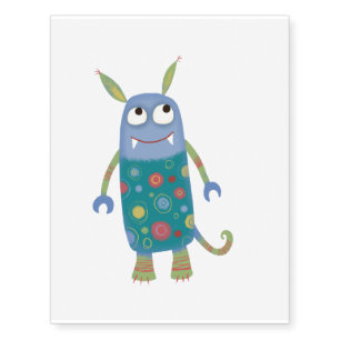 Cute Monster Temporary Tattoos