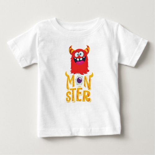 Cute Monster Toddler T_Shirt