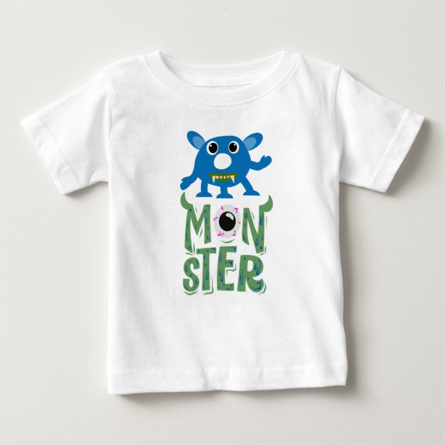 Cute Monster Toddler T-Shirt (Front)