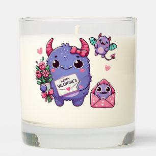 Cute monster Valentine's Day Scented Candle