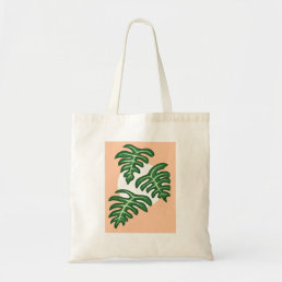 Cute monstera everyday carry thrifty tote
