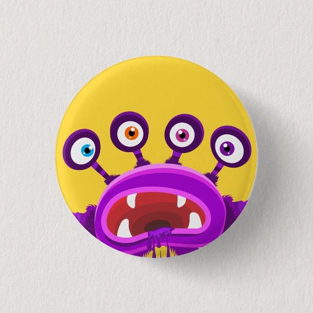 CUTE MONSTERS BUTTON (Front)