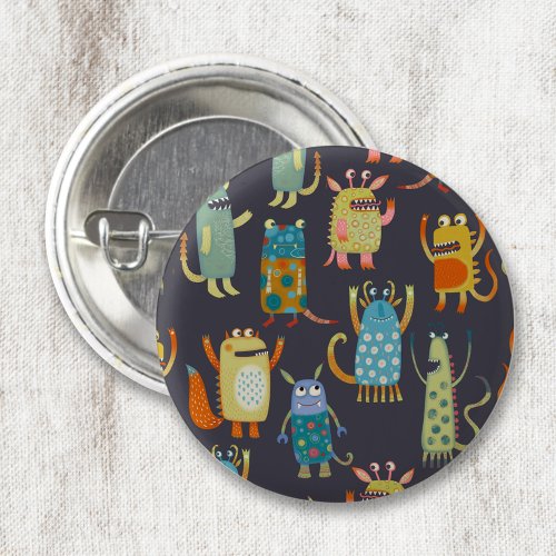 Cute Monsters Button