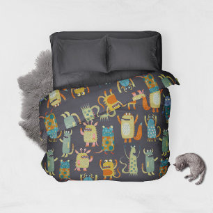 Cute Monsters Duvet Cover