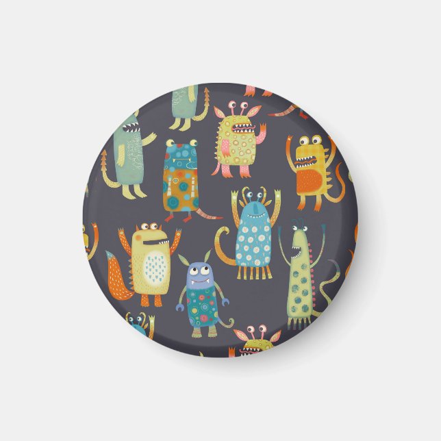 Cute Monsters Magnet (Front)