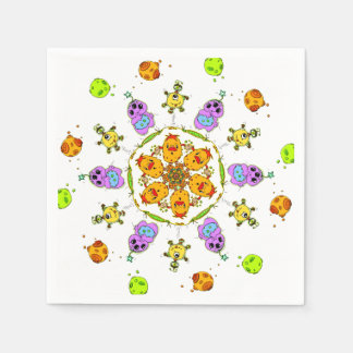 cute monsters napkins