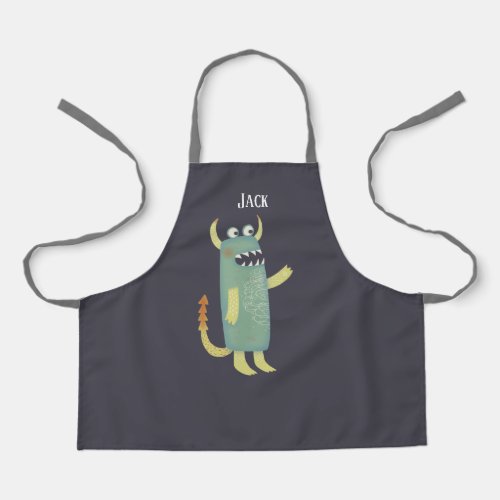 Cute Monsters Personalized Apron